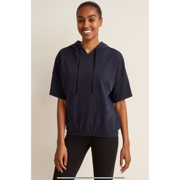 BOGNER LUCIA HOODIE SS SWEATSHIRT SOFT MODAL GOLF CASUAL SPORTY ELASTIC HEM S - Picture 1 of 11